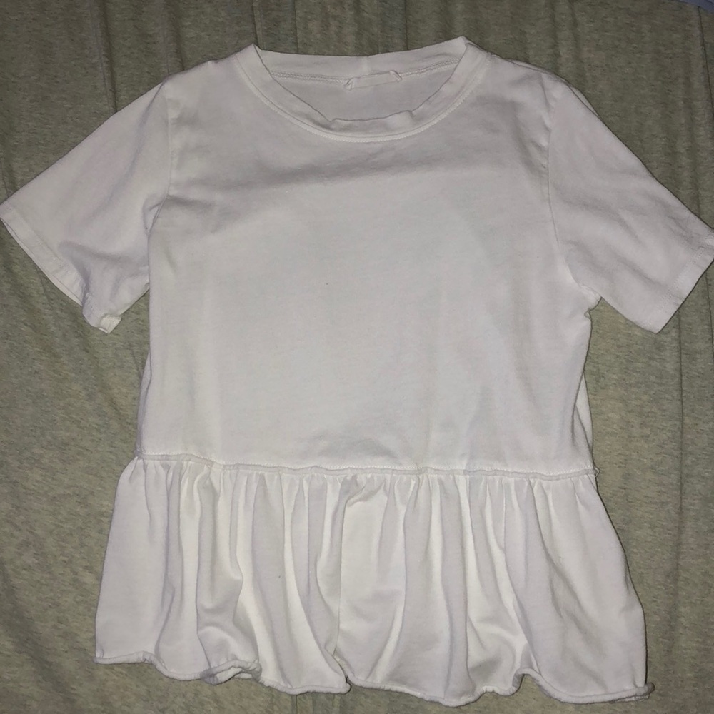 White flowy shirt
